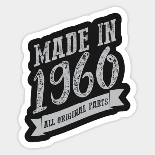 Made in 1960 all original part silver Sticker